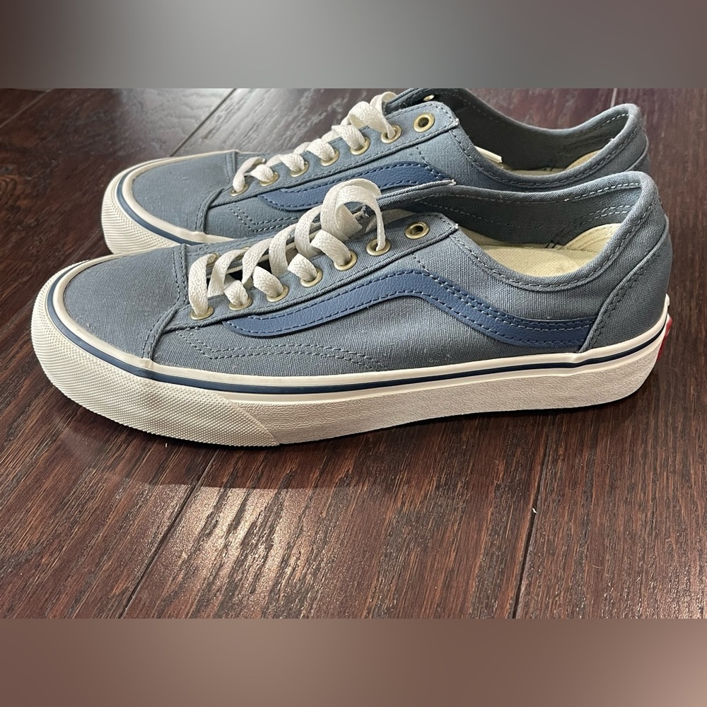 Vans  Blue Canvas Old Skool Sneakers